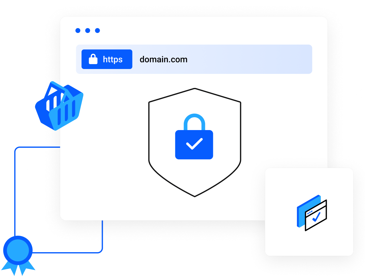 SSL Certificates - SSL certificates create an encrypted connection and establish trust.