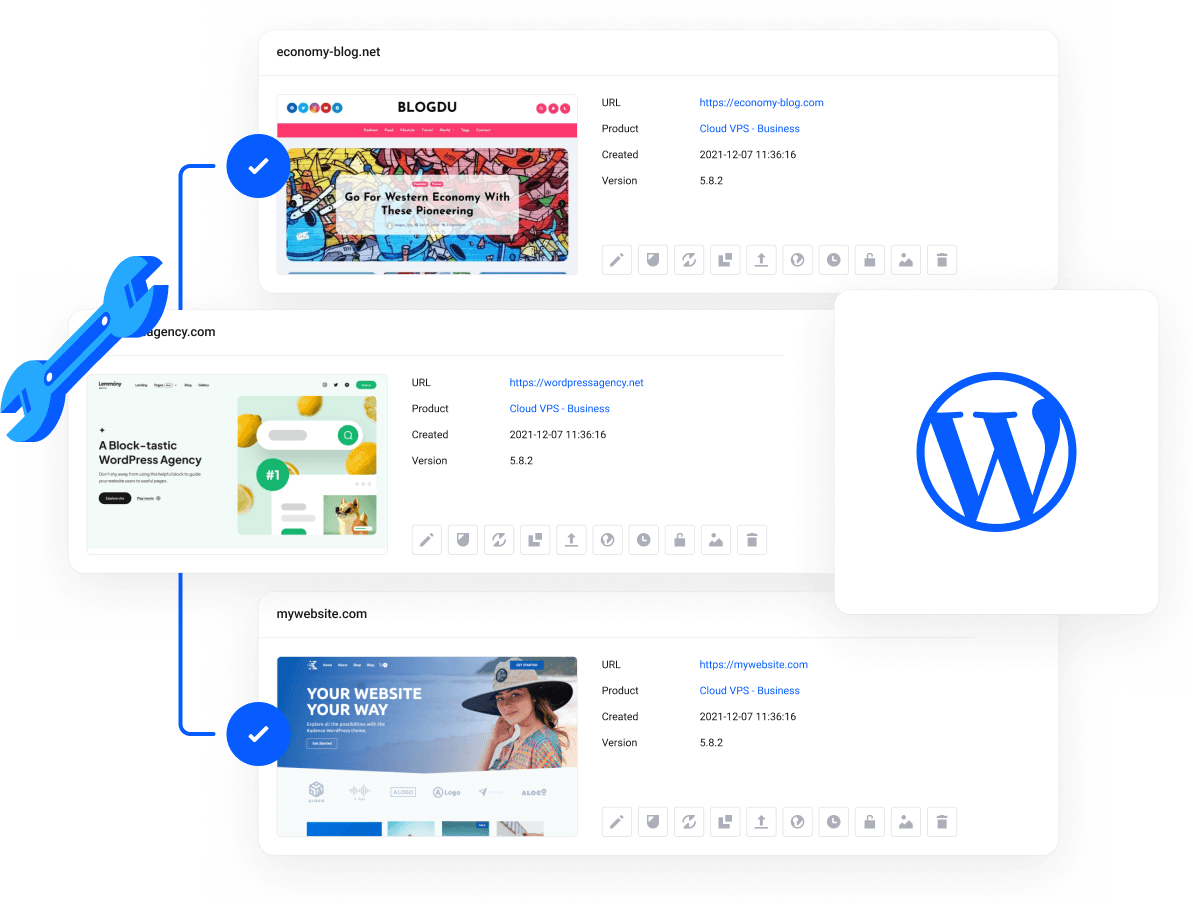 WordPress Hosting - All-in-one WordPress dashboard